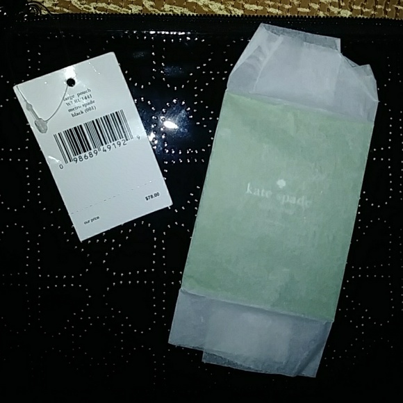 kate ♠ spade zip pouch NEW ♠ - Picture 3 of 8